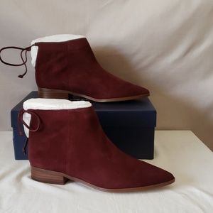 New Splendid Niva Plum Suede Bootie